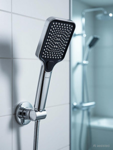 Prestige Sqaure Multi Function Hand Shower For Bathroom High-Pressure with 1.5mtr ss tube Shower Head