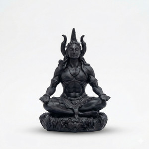 Sheetrani Maha Adiyogi Car Dashboard God Idol Shiva Idol for Home Mahadev Statue/Murti Decorative Showpiece  -  8.5 cm