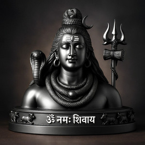 Jyotshika Adiyogi Lord Shiva Bust Decorative Statue for Home, Office & Temple Decor Decorative Showpiece  -  14 cm