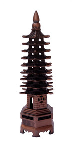 Vashoppee Vastu / Feng Shui / Metal Education Tower For Success And Happyness Decorative Showpiece - 14 cm