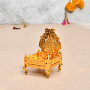 maviss fashion Laddu Gopal Singhasan (2 NO. size) for gifting and decoration purpose Decorative Showpiece  -  12 cm