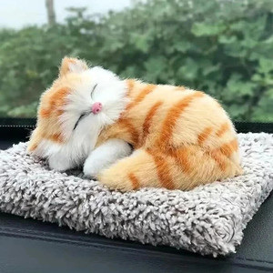 HYATT CREATION decorly Sleeping Cat Soft Toys with Sound for Car Dashboard  Cat Office Desk Decorative Showpiece 18 cm Price in India Buy HYATT 
