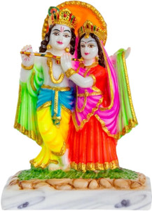 krishnagallery1 Lord Radha Krishna statue Murti Marble Finish , Radha Krishan Statue Decorative Showpiece - 22 cm