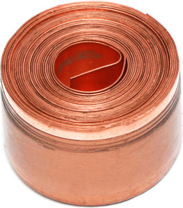 TREEMAISON Copper Strip For Vastu Remedy {8 Feet, 25 MM Width, 0.3 MM Thickness} {Pack-01} डेकोरेटिव शोपीस  -  11 cm