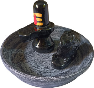 OZOSA Shivling Shiva idol murti Decorative Showpiece  -  12.5 cm
