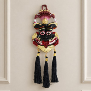 KridayKraft Kirtimukha Nazar Battu Naag Ganesha Suraksha Kawach Mask For Evil Eye Protection Decorative Showpiece - 16 cm