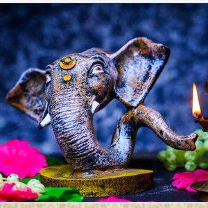 iconart Premium Sund Ganesha Statue for Home Décor| For Spiritual Blessings, Gifting| Decorative Showpiece  -  15 cm