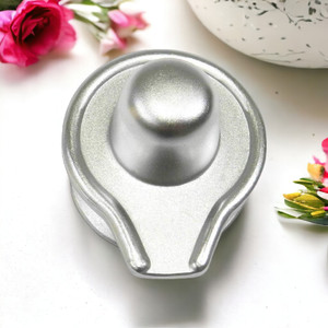 pujahome Pure Quality Parad Shivling | Mercury Shivaling Idol 50gm Decorative Showpiece  -  3 cm