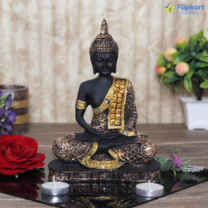 Flipkart SmartBuy Beautiful Lord Gautam Buddha in Meditating Position Statue for Home Decor Decorative Showpiece  -  25 cm