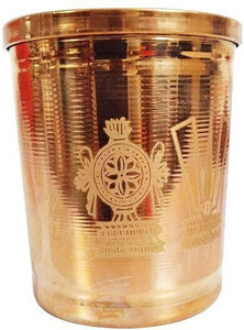 POOJA GHAR Copper Lakshmi Kuncham Set- Lakshmi Kubera Kuncham - Laxmi Kuncham (2.5 Inch) Decorative Showpiece - 6.35 cm