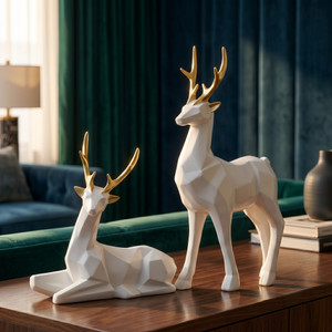 Flipkart Luxury Reindeer Deer Showpiece Set of 2 Pack of 2 - Image 6