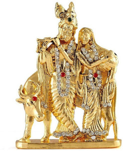 Kulin Radha Krishna | Radhe Shyam Idol For Car Dashboard | Home Decor | Gifting Decorative Showpiece  -  7 cm