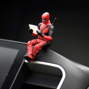 LAVITRA Car Dashboard Deadpool Anime Figure Model for Car, Home, Desk & Computer Decor डेकोरेटिव शोपीस  -  5 cm