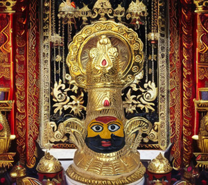 BattlePoint Khatu Shyam Ji Idol Sheesh (Face) Statue for Home Decor,Office & Car Dashboard Decorative Showpiece  -  15 cm