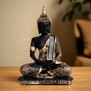Royalbox Meditating Buddha Statue For Home Decor Idol Decorative Showpiece  -  17 cm