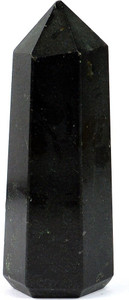 REIKI CRYSTAL PRODUCTS Black Tourmaline Pencil Natural Crystal Pencil Reiki Healing Pencil Black Tourmaline Obelisk Reiki Healing Obelisk Crystal Stone Obelisk Stone Tower For Grid, Vastu Correction, Protection and Increase Energy Height 2 Inch Approx Decorative Showpiece  -  5.5 cm