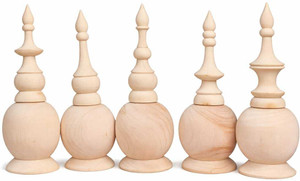 SPR Gachkouto Wooden Decorative Set of 5 | Customizable Wooden Pieces for Art Work डेकोरेटिव शोपीस - 22.26 cm
