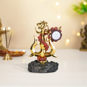 Astrotalk Mahadev Trishul Murti | Small Murti for Car | Idol for Home & Office - Decorative Showpiece  -  11 cm