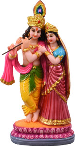 Matchless Gifts Radha Krishna Standing (Height : 23.5 Cms) Decorative Showpiece  -  23.5 cm