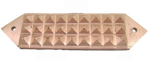 Plus Value Vastu Copper Pyramid Strip for Toilet Defects or Division Decorative Showpiece  -  10 cm