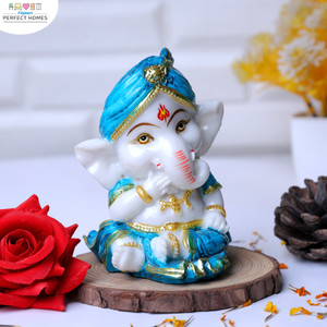 Flipkart Perfect Homes God Shri Ganesh Statue Lord Ganesha Idol Bhagwan Ganpati Decorative Showpiece  -  10 cm