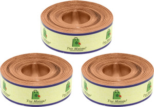 TREEMAISON Copper Strip For Vastu Remedy {8 Feet ,12 MM Width , 0.3 MM Thickness} {Pack-3} Decorative Showpiece  -  11 cm