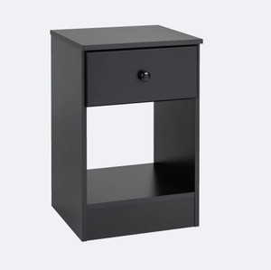 UNITEK FURNITURE 1 Drawer And 1 Self Storage, Side Table, Night Stand Engineered Wood Side Table