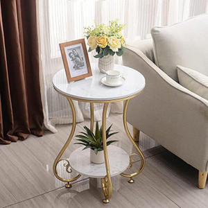 ShopperShift Metal Bedside Table