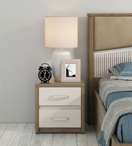 SPACEWOOD Engineered Wood Bedside Table