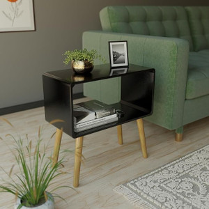 Device Bas with BROWN ART SHOPPEE End Table,Bed Side Table for Small Spaces Magazine Stand with Storage Table Engineered Wood Bedside Table
