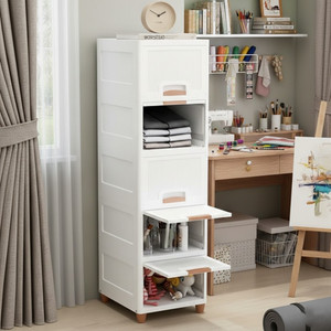 Surety for Safety Heavy Duty Plastic Storage Cabinet For Homes and Office Plastic Side Table