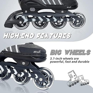 CountryLink Unisex Outdoor Skating Shoes Roller Blades with Led Flashlights Featuring Wheels In-line Skates - Size Free  UK