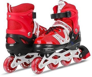 THESHOPY Running Shoe Inline Skates Skatings Shoes For kids Skatings In-line Skates - Size  Adjustable All Pure PU Wheels It Has Aluminum-Alloy Which is Strong Wheels UK