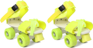 M-Alive Quad RollerSkates with front break adjustable size for kids age 5-10 years क्वाड रोलर स्केट्स साइज: 4 UK