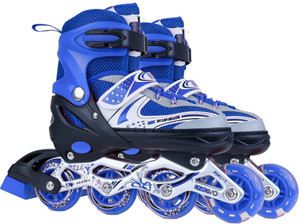 J K INTERNATIONAL High quality Skating Shoe have different size and with PU LED wheel In-line Skates - Size 6-9 UK