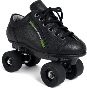 Jaspo Honda Pro 30 Quad Skates with Rubber Wheels Fixed Body Roller(Black) Shoe Skates Shoe Skates - Size 7 UK