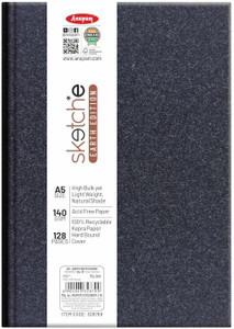 ANUPAM Earth Sketche Drawing Book Cartridge Paper A5 100% Recycle Hardbound Sketch Pad