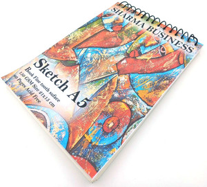 KRASHTIC Sketch Book A5 Size For Artist Set of 1 Thick 150 GSM Paper 80 Pages in each Pad Sketch Pad