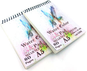 Redge Artists Wiro Bound Sketch book, A5 Size, 80 Pages For Drawing Painting Sketching Sketch Pad