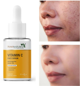 7days natural Vitamin C Face Serum - Skin Brightening Reduce dark spot, Pigmentation, Blemishes Removal serum