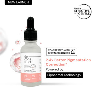 डिकन्स्ट्रक्ट 5% Niacinamide Serum for Oily Skin+2% Alpha Arbutin With Liposomal Technology