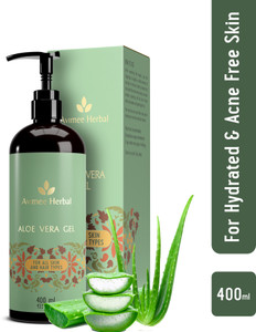 Avimee Herbal Aloe Vera Gel, 99% Pure, For Intense Moisturisation & Acne Free Skin,