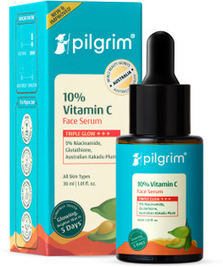 Pilgrim 10% Vitamin C Face Serum for Oily Skin|Men & Women|Skin Brightening
