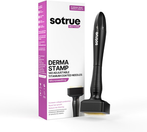 सो ट्रू Derma Stamp for Hair Growth | Adjustable Needles 0.25mm to 3mm | for Skin Repair
