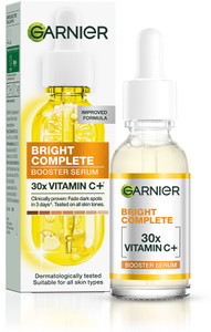 GARNIER Bright Complete 30X Vitamin C Face Serum, Glows Skin & Reduces spots, Unisex