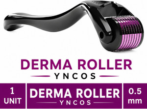YNCOS Premium Derma Roller 0.5 mm with 540 Titanium Micro-Needles for Hair Growth