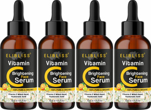 ELIBLISS Vitamin C Skin Clearing Serum for Brightening, Anti-Aging,Skin Repair Pack of 4