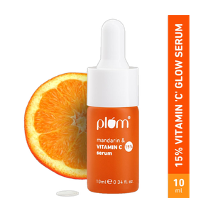 Plum 15% Vitamin C Glow Boost & Dark Spot Fading Serum|Visibly Glowing Skin in 2 weeks|All Skin Types