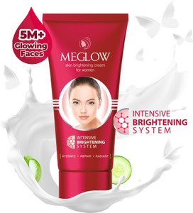 meglow Skin Brightening Cream for Women | Evens Tone, Fades Spots & Boosts Radiance