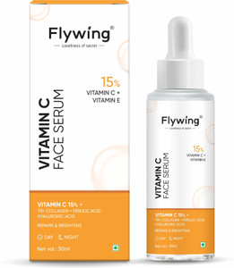 flywing 15% Vitamin C Serum For Brighter Skin | Vita C+E with Hyaluronic Acid